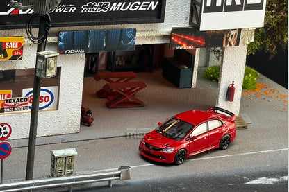 1/64 Motorhelix Honda Civic FD2 Mugen RR Red Openable Hood Diecast Model