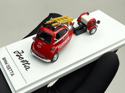 1/64 Almost Real AR Box #19 BMW Isetta Fire Engine Set Diecast Model