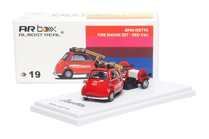 1/64 Almost Real AR Box #19 BMW Isetta Fire Engine Set Diecast Model