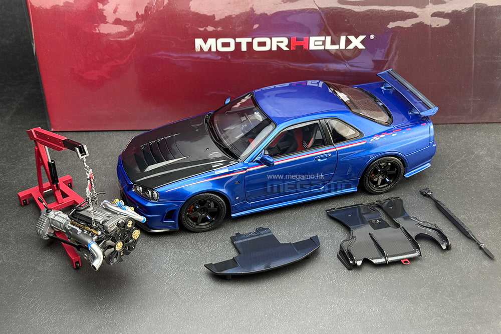 1/18 Motorhelix Nissan Skyline GT-R R34 Nismo CRS Livery HEC 2025
