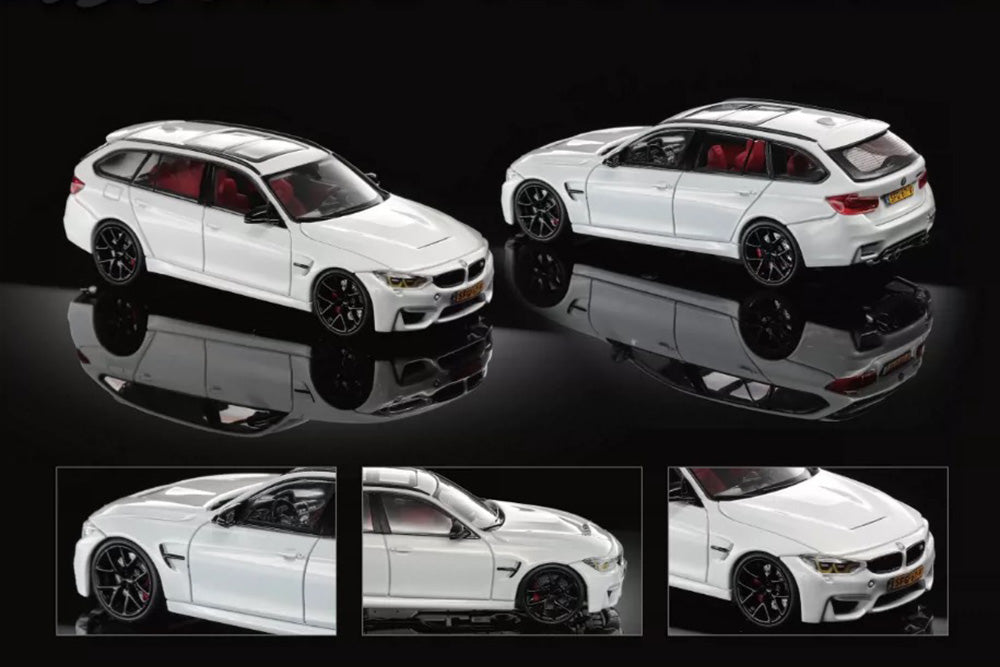 Pre Order 1/64 Mortal BMW F81 M3 CS Touring Blue White Diecast Model