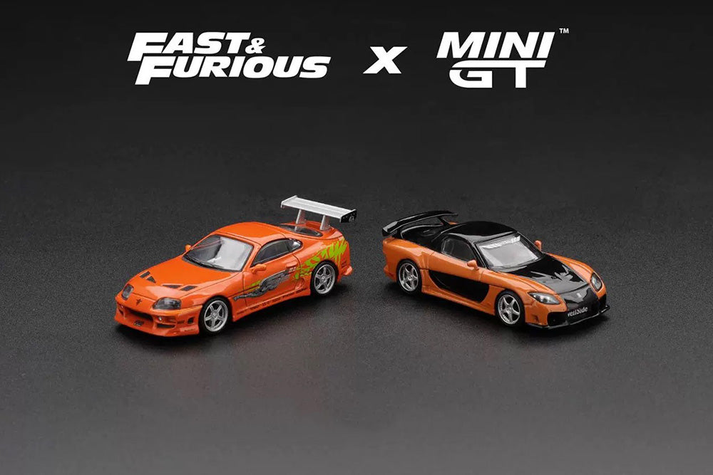 Pre Order 1/64 Mini GT 1250 1251 Fast & Furious Tokyo Drift Toyota Supra Mazda RX7