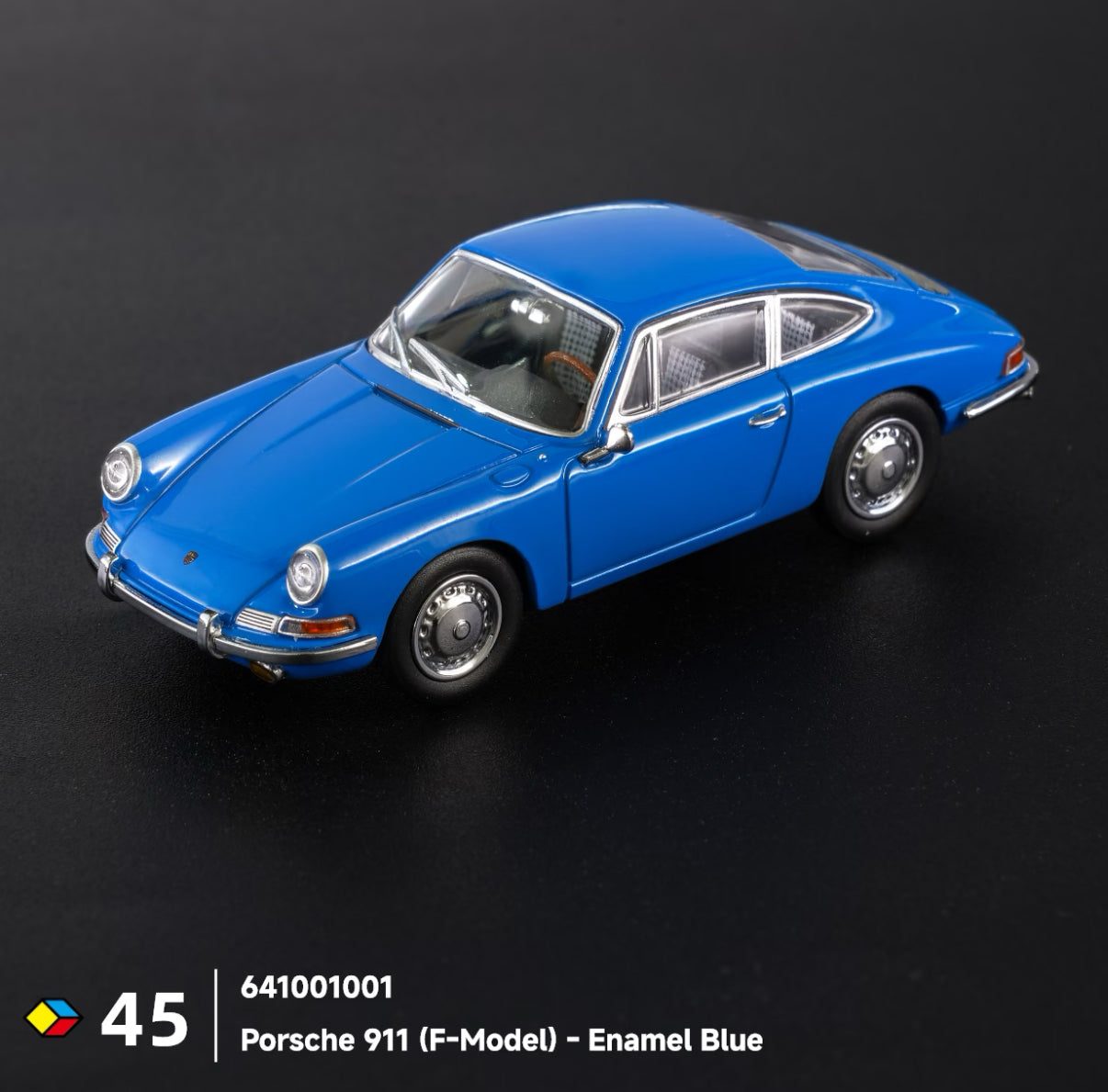 1/64 Almost Real AR Box #45 Porsche 911 F-Model 1964 Enamel Blue Diecast