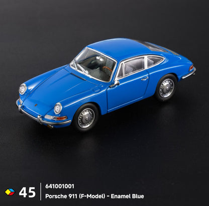 1/64 Almost Real AR Box #45 Porsche 911 F-Model 1964 Enamel Blue Diecast