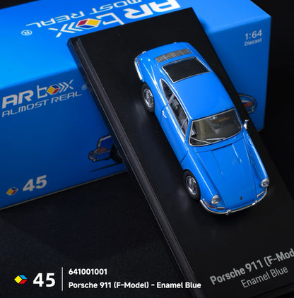 1/64 Almost Real AR Box #45 Porsche 911 F-Model 1964 Enamel Blue Diecast