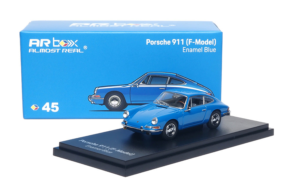 1/64 Almost Real AR Box #45 Porsche 911 F-Model 1964 Enamel Blue Diecast