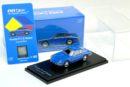 1/64 Almost Real AR Box #45 Porsche 911 F-Model 1964 Enamel Blue Diecast