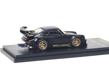 1/64 Almost Real AR KAIZO RWB 930 Stella Artois Matte Black Porsche 911 Diecast Openable
