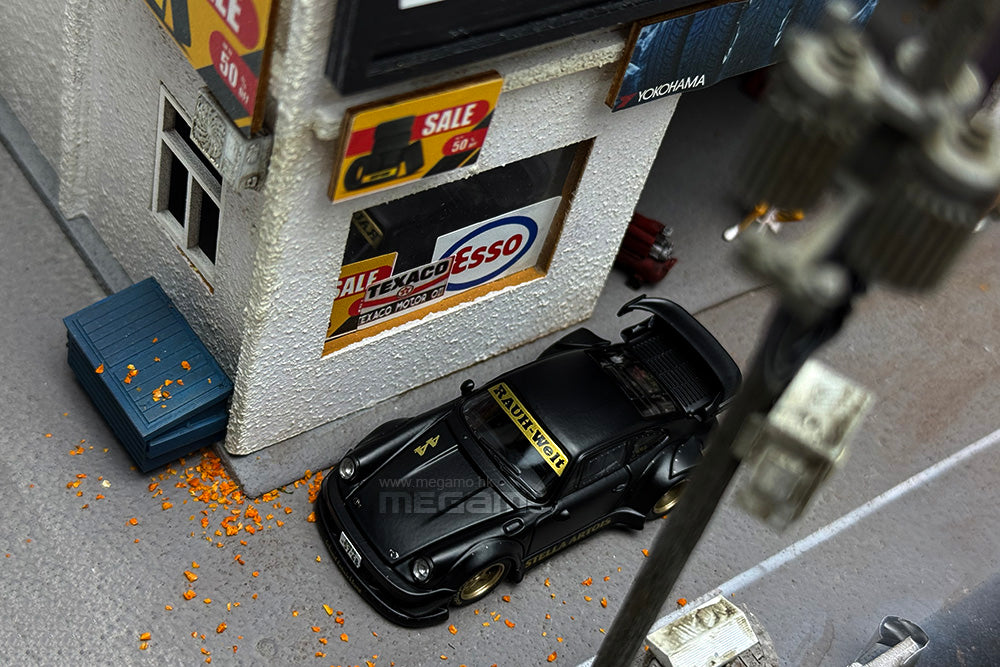 1/64 Almost Real AR KAIZO RWB 930 Stella Artois Matte Black Porsche 911 Diecast Openable
