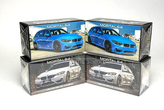 1/64 Mortal BMW F81 M3 CS Touring Blue White Diecast Model