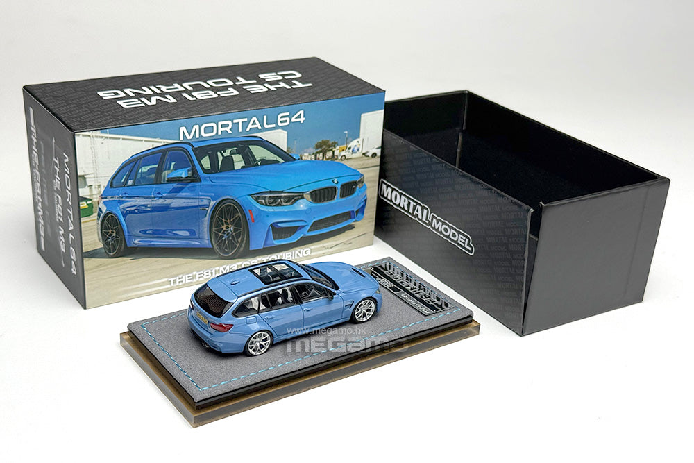 1/64 Mortal BMW F81 M3 CS Touring Blue White Diecast Model