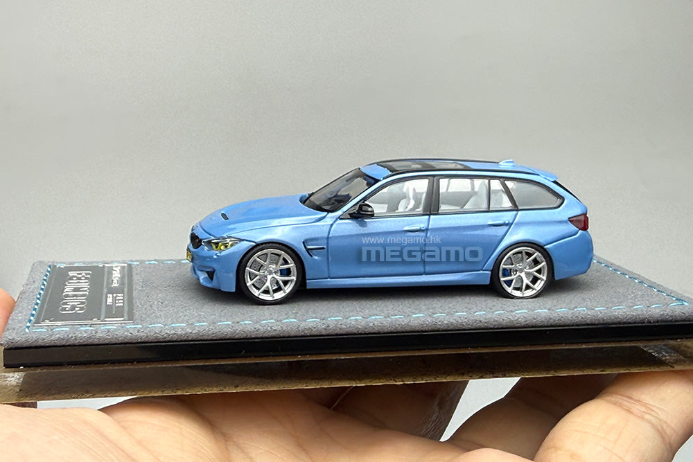 1/64 Mortal BMW F81 M3 CS Touring Blue White Diecast Model