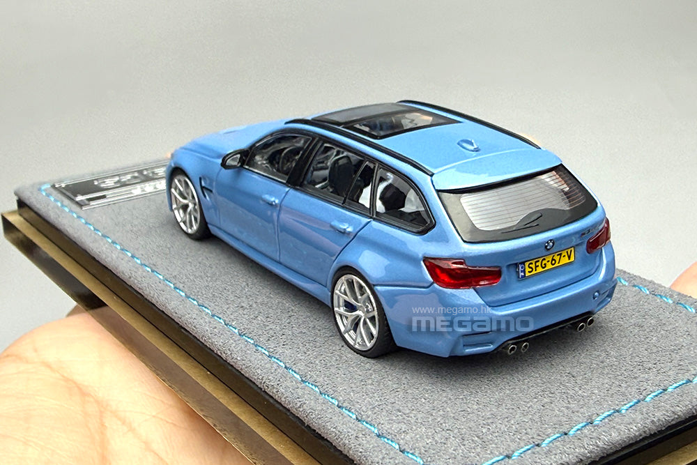 1/64 Mortal BMW F81 M3 CS Touring Blue White Diecast Model