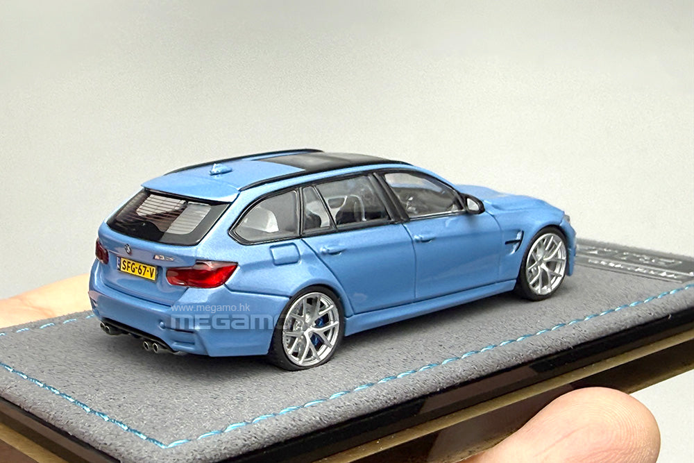 1/64 Mortal BMW F81 M3 CS Touring Blue White Diecast Model