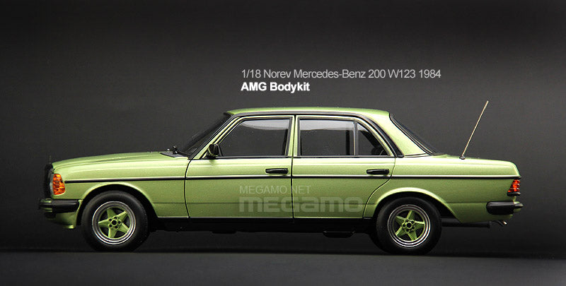 1/18 Norev Mercedes-Benz 200 W123 1984 AMG Bodykit Diecast fully open