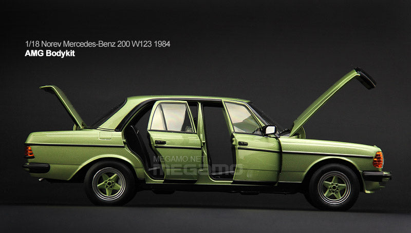 1/18 Norev Mercedes-Benz 200 W123 1984 AMG Bodykit Diecast fully open