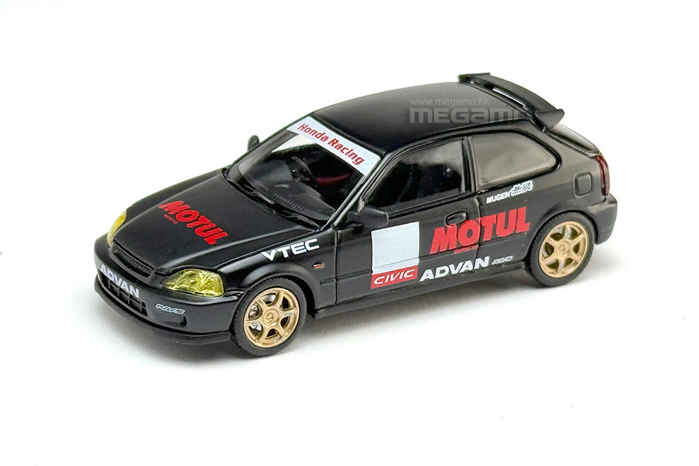 1/64 Motorhelix Honda Civic Type R EK9 Customized Motul Livery Openable Engine Cover Diecast Model