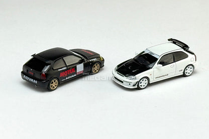 1/64 Motorhelix Honda Civic Type R EK9 Customized Motul Livery Openable Engine Cover Diecast Model