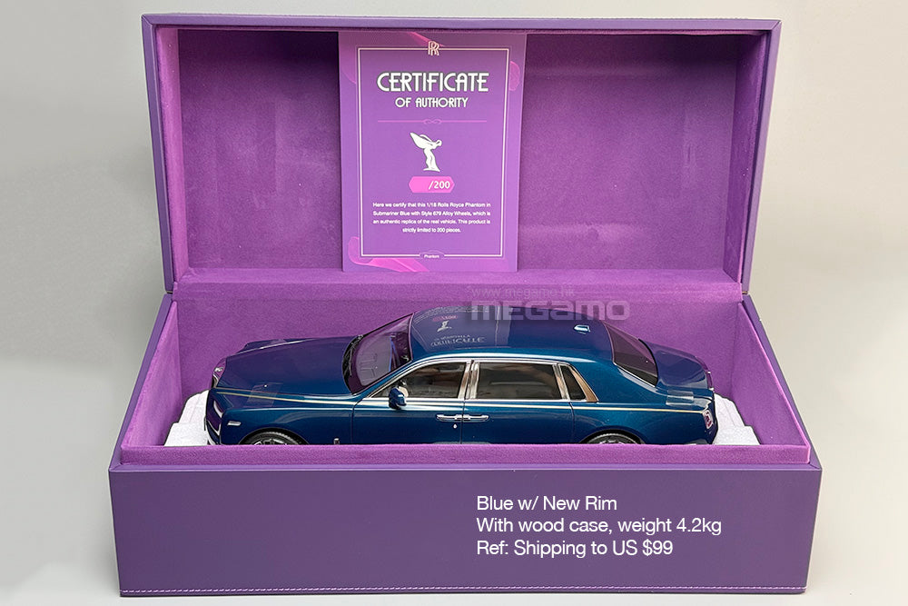 1/18 OEM Rolls Royce Phantom VIII 8th Diecast Full Open