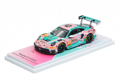 Pre Order 1/64 Almost Real AR Box Porsche 911 GT3 R 2026 China GT Ningbo Absolute Racing #22 Peach Blossom