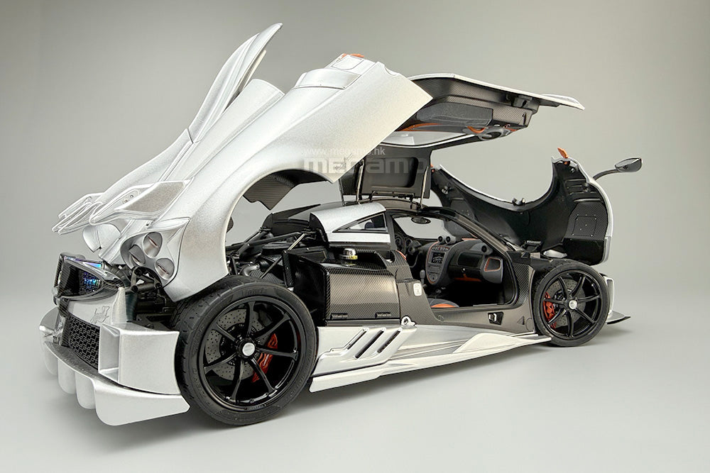 1/18 LCD Pagani Imola Red Silver Diecast Full Open
