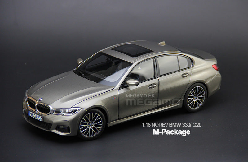 1:18 Norev BMW 2020 G20 330i M-Package Silver Diecast Open Model