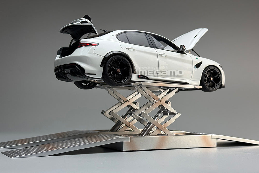1/18 LCD Diecast Metal Scissor Lift Cross Lift Grey Silver