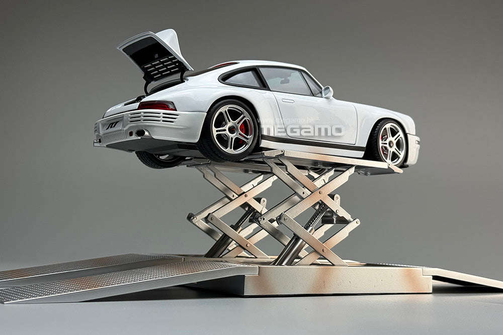 1/18 LCD Diecast Metal Scissor Lift Cross Lift Grey Silver