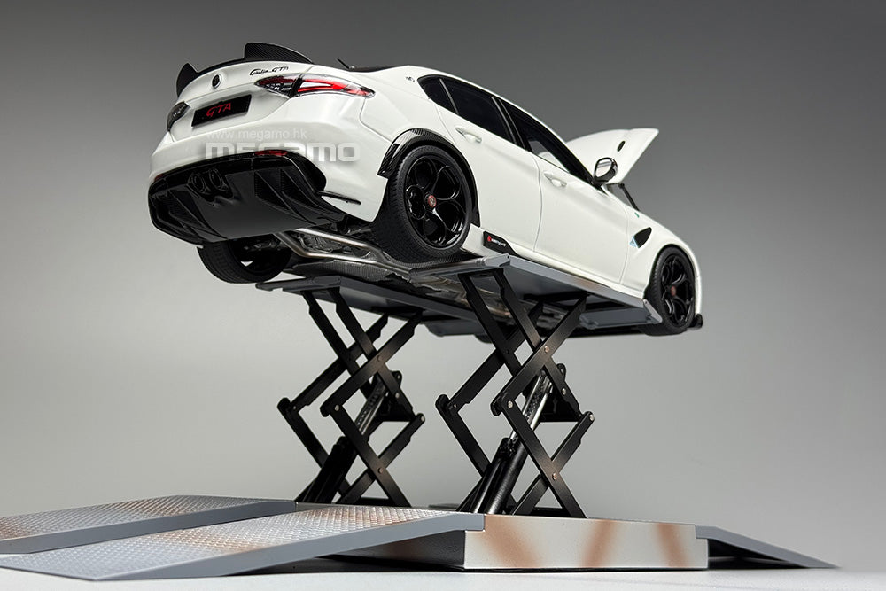 1/18 LCD Diecast Metal Scissor Lift Cross Lift Grey Silver