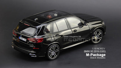 1:18 Norev BMW ALL NEW X5 G05 M-Package Black Metallic Diecast Open Model