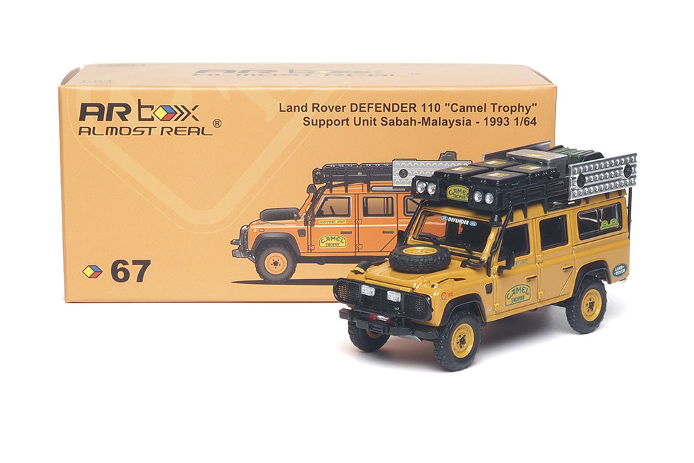 1/64 Almost Real AR Box #67 Land Rover Defender 110 Camel Trophy Support Unit Sabah Malaysia 1993