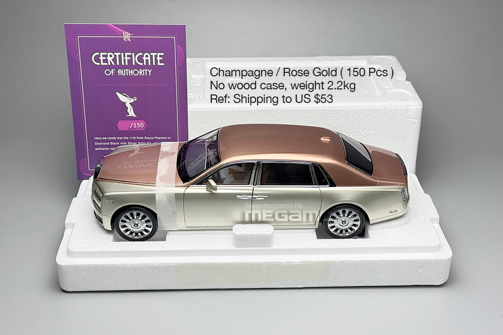 1/18 OEM Rolls Royce Phantom VIII 8th Two-Tone Diecast Full Open