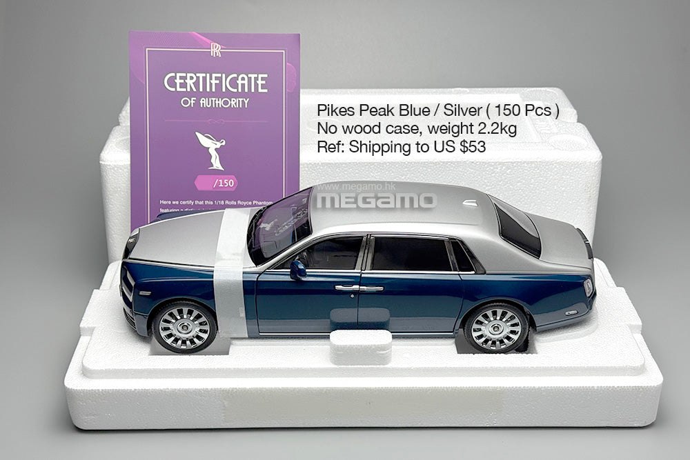 1/18 OEM Rolls Royce Phantom VIII 8th Two-Tone Diecast Full Open