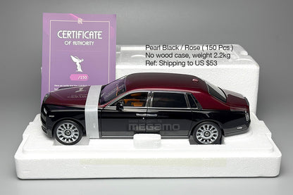 1/18 OEM Rolls Royce Phantom VIII 8th Two-Tone Diecast Full Open