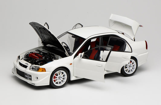 1/18 Pre Order Motorhelix Mitsubishi Lancer EVO VI 6th GSR T.M.E JDM Diecast Full Open Red White
