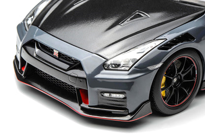 Pre Order 1/18 Motorhelix Nissan Skyline GT-R R35 Nismo Special Edition 2022 Stealth Grey Red Silver Diecast Full Open