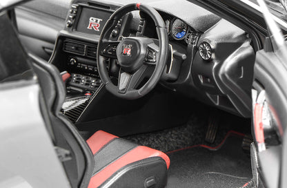 Pre Order 1/18 Motorhelix Nissan Skyline GT-R R35 Nismo Special Edition 2022 Stealth Grey Red Silver Diecast Full Open