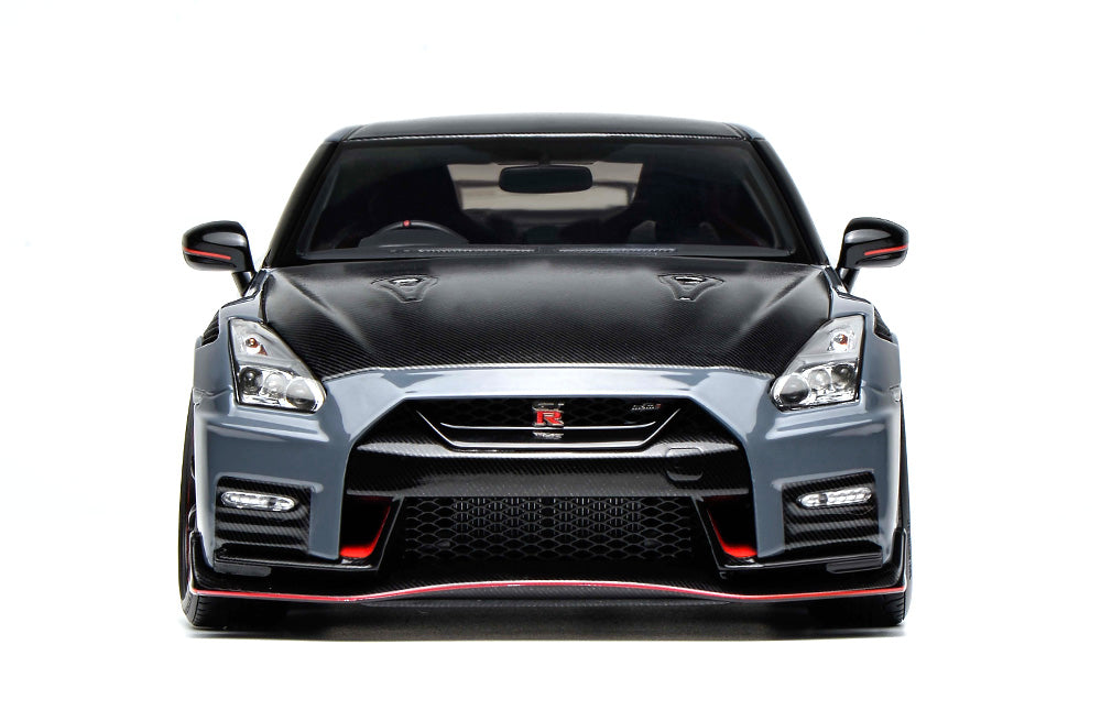 Pre Order 1/18 Motorhelix Nissan Skyline GT-R R35 Nismo Special Edition 2022 Stealth Grey Red Silver Diecast Full Open