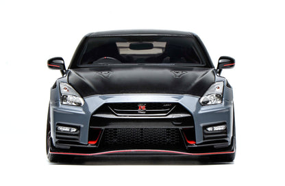 Pre Order 1/18 Motorhelix Nissan Skyline GT-R R35 Nismo Special Edition 2022 Stealth Grey Red Silver Diecast Full Open
