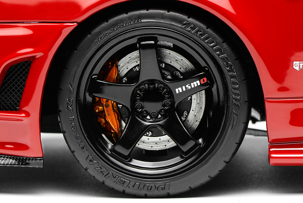 1/18 Motorhelix Nissan Skyline GT-R R34 Nismo CRS Red Diecast Full Open Ltd 499 Pcs