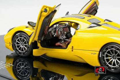 Pre Order 1/43 LCD Pagani Utopia Gold Red Yellow Diecast Full Open