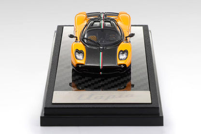 Pre Order 1/64 LCD Pagani Utopia Yellow/Carbon Blue Diecast Model
