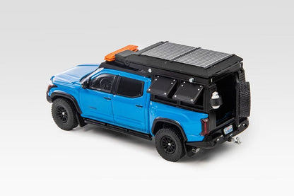1/64 GCD Toyota Tundra Camping Set Black White Diecast Model