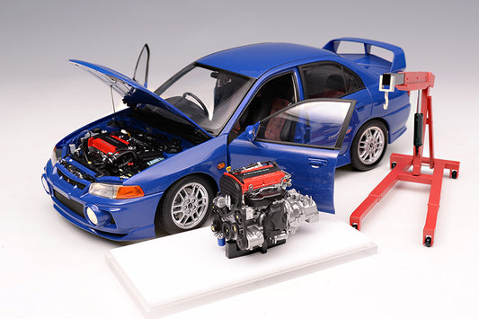 1/18 Motorhelix Mitsubishi Lancer EVO IV 4th White Red Blue Silver Yellow JDM Diecast Full Open