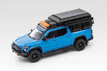 1/64 GCD Toyota Tundra Camping Set Black White Diecast Model