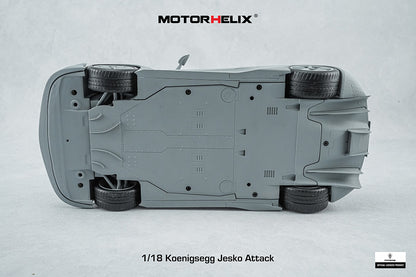 In Progress 1/18 Motorhelix Koenigsegg Jesko Attack Fully Open Diecast