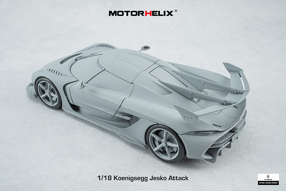 In Progress 1/18 Motorhelix Koenigsegg Jesko Attack Fully Open Diecast