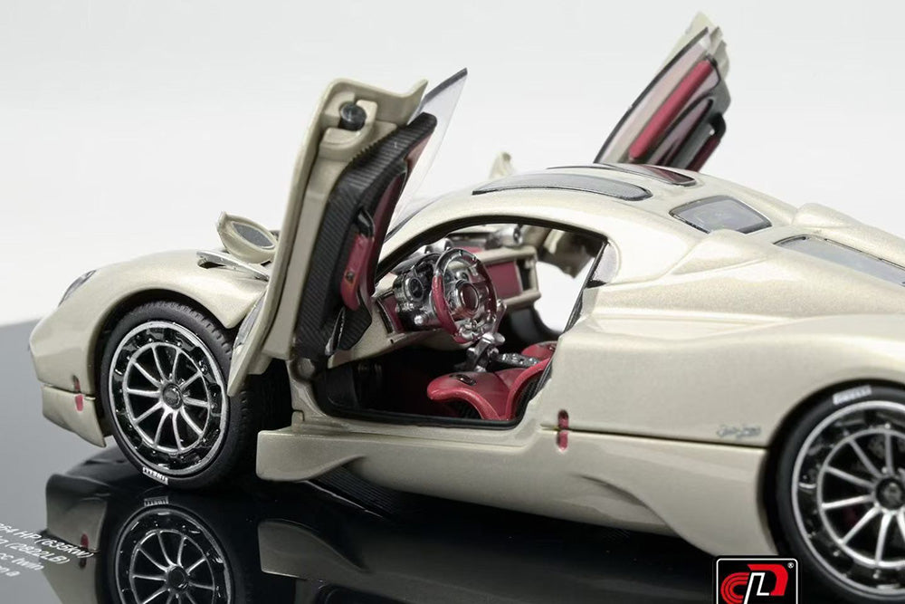Pre Order 1/43 LCD Pagani Utopia Gold Red Yellow Diecast Full Open