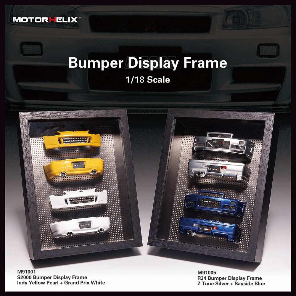 1/18 Motorhelix Diecast Bumper Display Frame GTR R34 Nismo Z-Turn S2000 AP2