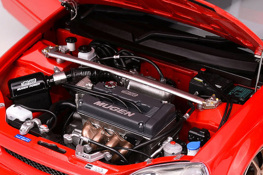 1/18 Motorhelix Honda EK9 Mugen Version Red JDM Full Open Diecast Model